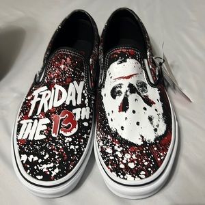 BNWOB NEW horror collectors series vans Friday The 13th glow in the dark vans